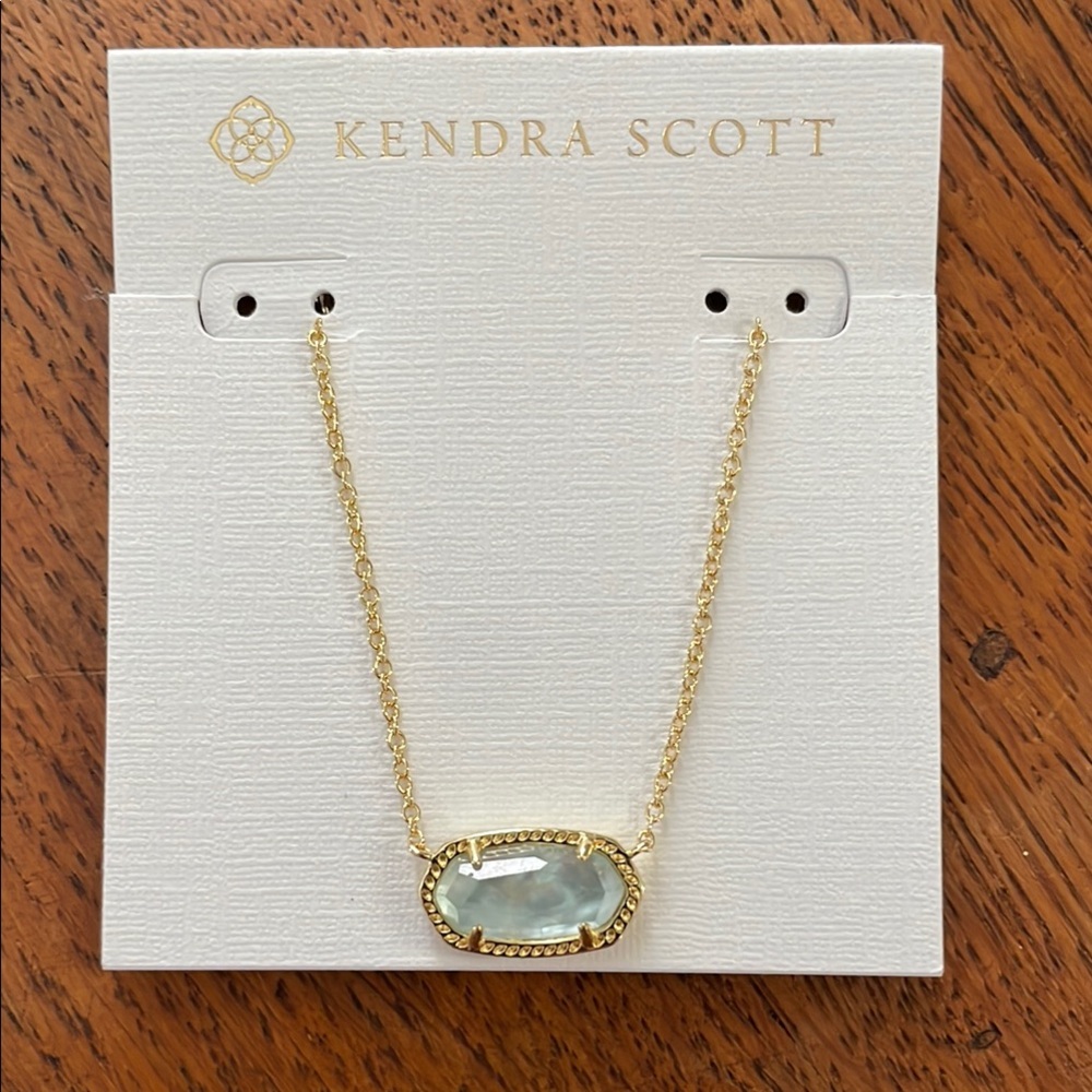 Kendra Scott Gold and Blue Necklace